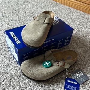 birkenstock boston taupe size 42